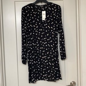 NWT Miss Selfridge heart print dress. Size US 8